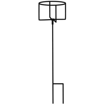 AGW 36"x12" Standing Plant Stand Black Holds 10" Pot