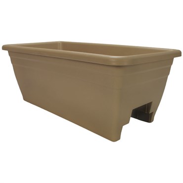 HC 24" Deck Rail Planter Sandstone - Image 2
