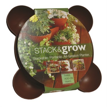 Algreen Stack'N Garden Wood Planter Set