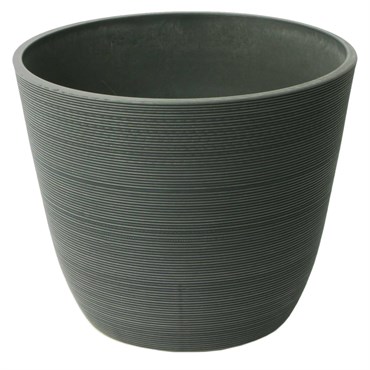 Algreen Valencia 14"x11" Round Ribbed Charcoal