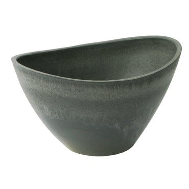 Algreen Valencia 16"D 12"x10" Wave Charcoal Marble