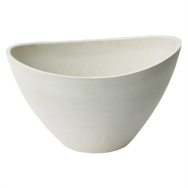 Algreen Valencia 16"D 12"x10" Wave Whitestone
