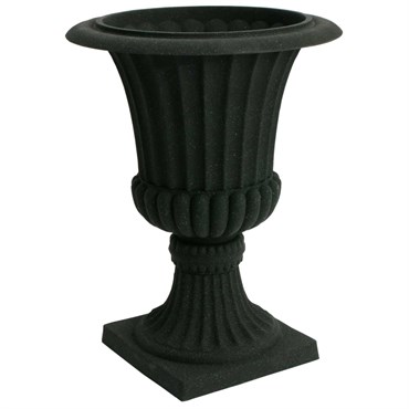 Algreen Acerra Rustic 21" Urn Black Stucco