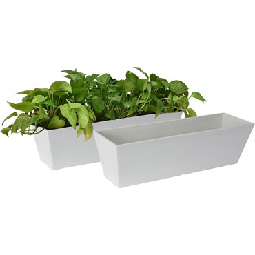 Algreen Acerra 22" Windowbox Planter White