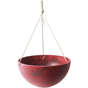 Algreen Acerra 14" Hang Basket Red Marble