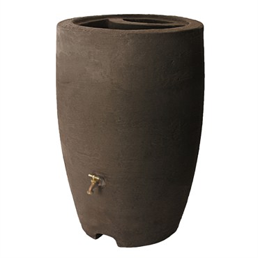 Algreen 50gal Athena Rain Barrel Brnstn