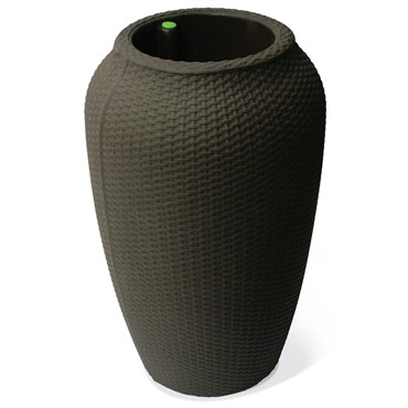 Algreen 28" Wicker Planter Brownstone