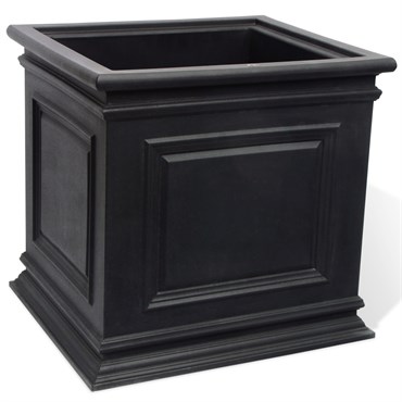 Algreen 20" Covington Self Water Planter Black