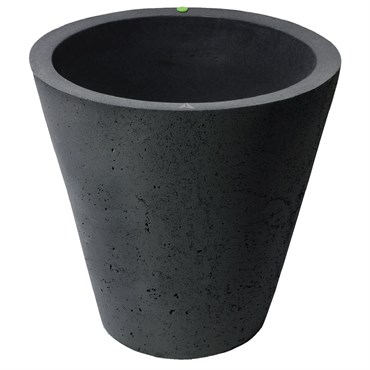 Algreen 20" Crete Self Water Planter Black