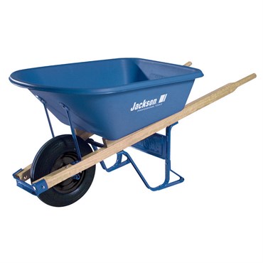 Ames 5.75cf Jackson Poly Contractor Wheelbarrow w/ Ball Bearings