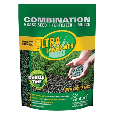 Amturf 5# Ultra Lawn Patch Fertilizer Mulch Sun/ Shade 10/CS
