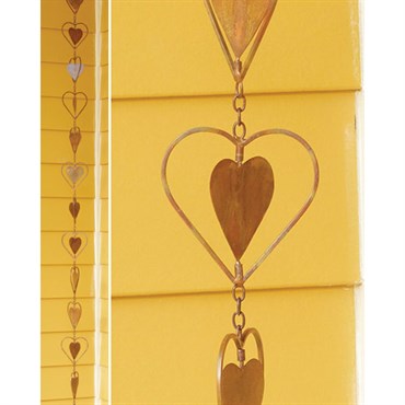 Ancient Graf Flamed Heart Rain Chain