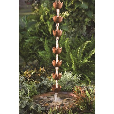 Ancient Graf Lily Cup Rain Chain