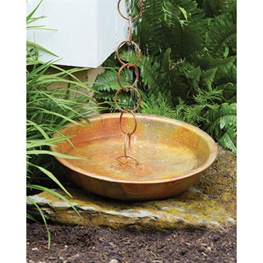 Ancient Graf Flamed Rain Chain Receptacle