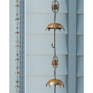 Ancient Graf Flamed Umbrella Rain Chain