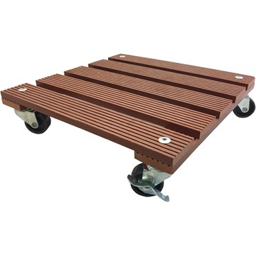 Wagner WPC 11.4"x11.4" Square Plant Caddy Terracotta