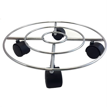 Wagner Wire Caddy Round Chrome 11.8D