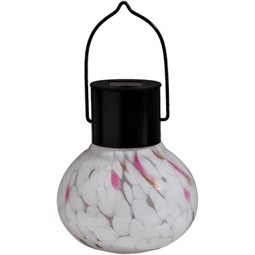 APM Art Glass Lantern White