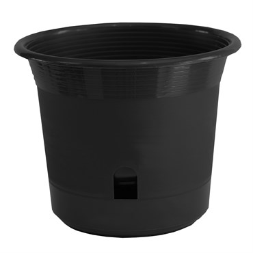 Apollo 8" Eezy Gro Self Watering Planter Black