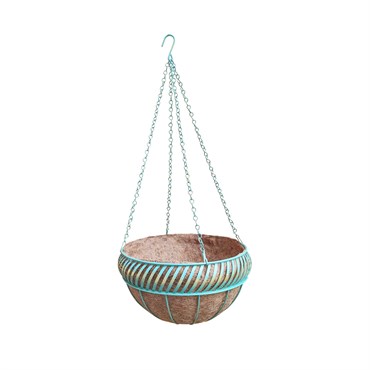 Austram 14'' Venetian Hanging Basket Green