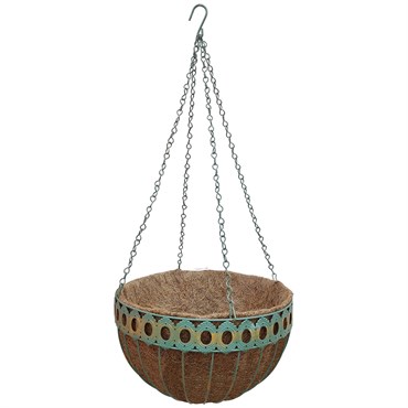 Austram 14" Queen Anne Round Hanging Green