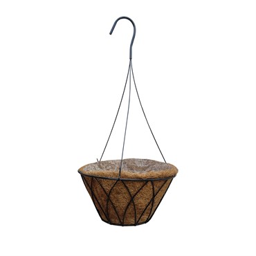 Austram 12" Lotus ProGro Planter Black with Hanger