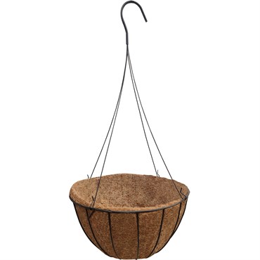 Austram 16" ProGro Planter with Wire Hanger Black