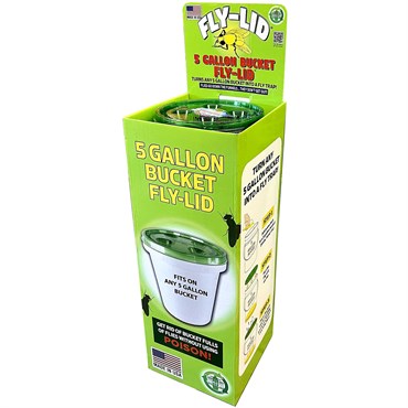 Billy Bob 100pc 5gal Fly Lid Fly Trap Bucket Floor Display