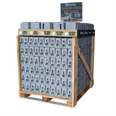 Beuta Block Retail Pallet Display Greystone