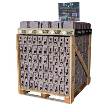 Beuta Block Retail Pallet Display Cobblestone
