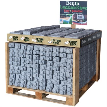 Beuta Brick Retail Pallet Display Greystone