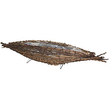 Braun Wicker Canoe Large