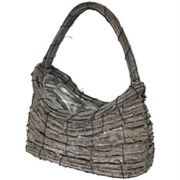 Braun Wicker Purse