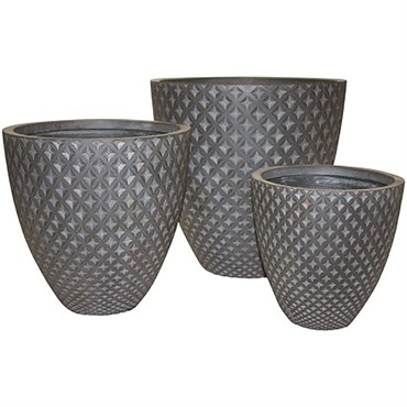 Braun Diamond Planter Set Of 3