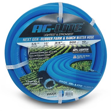 BluBird 5/8"x15' Ag-Lite Rubber Hose
