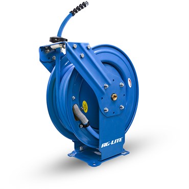 BluBird 5/8"x100' Ag-Lite Hose Reel Dual Arm w/ Water Hose