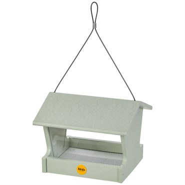 Birds Choice Hopper Feeder Recycled Plastic Sage Green 3# Capacity