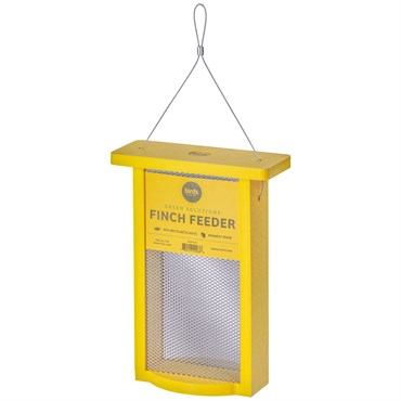 Birds Choice Finch Feeder Recycled Plastic Yellow 1.2# Capacity