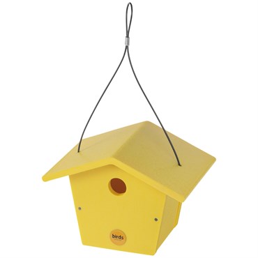 Birds Choice Bird House Recycled Plastic Yellow