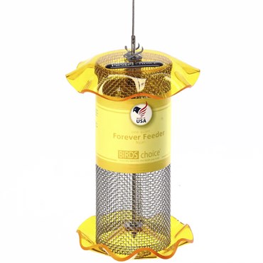 Birds Choice Small Nyjer Seed Finch Forever Feeder Yellow 1# Capacity