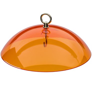Birds Choice 10" Acrylic Protective Dome Feeder Cover Orange