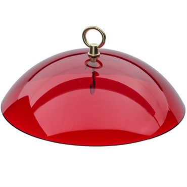Birds Choice 10" Acrylic Protective Dome Feeder Cover Red
