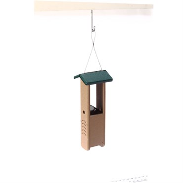 Birds Choice Woodpecker Feeder Recycled Plastic Tan & Green