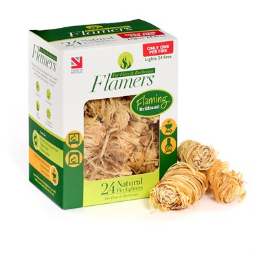 Bosmere 24pk Flamers Natural Firelighters