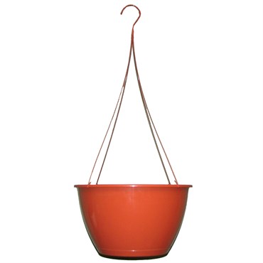 Bld 12.00 SL Hanging Basket W/TERRACOTTA 19" FLEX HGR TERRACOTTA 25/CS