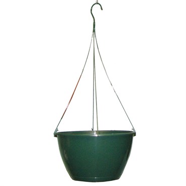 BLD 12" SL Hanging Basket with 19" Flex Hanger Green 25/CS