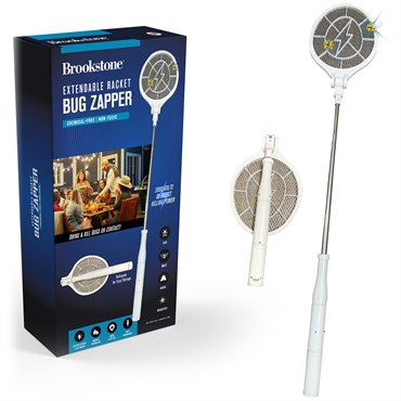 Brookstone Cordless Rechargeable Extendable Racket Bug Zapper
