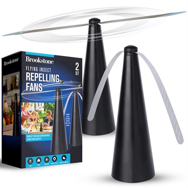 Brookstone 2pk Flying Insect Repelling Fan