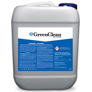 BioSafe GreenClean Acid Cleaner 5Gl (32/Pl) HAZ