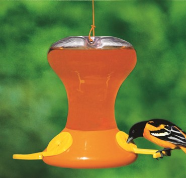 Songbird Essentials 30oz Oriole Feeder Jr w/ Active Bee Guards